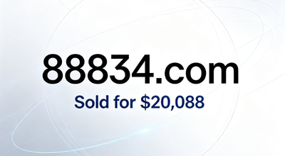 88834.com Sold for $20,088 on GoDaddy