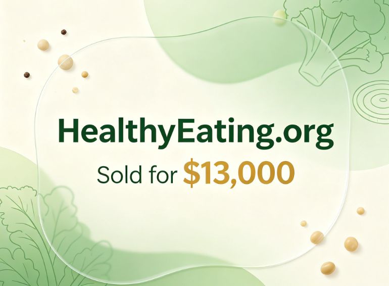 The Value of the Name HealthyEating.org Sold for ,000