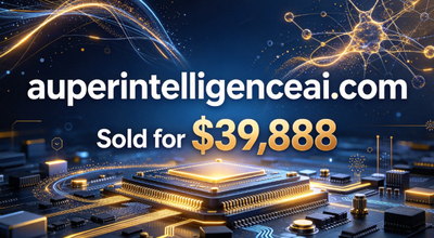 auperintelligenceai.com Sold for $39,888; Perfectly Aligned with AI Business