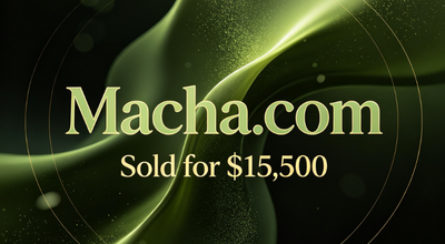 Macha.com Sold for $15,500, a Premium Short .com Domain Finds a New Home