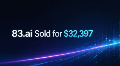 83.ai Sold for $32,397 via Dynadot