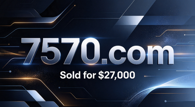 7570.com Sold for $27,000: The Value Logic Behind 4-Digit Domains