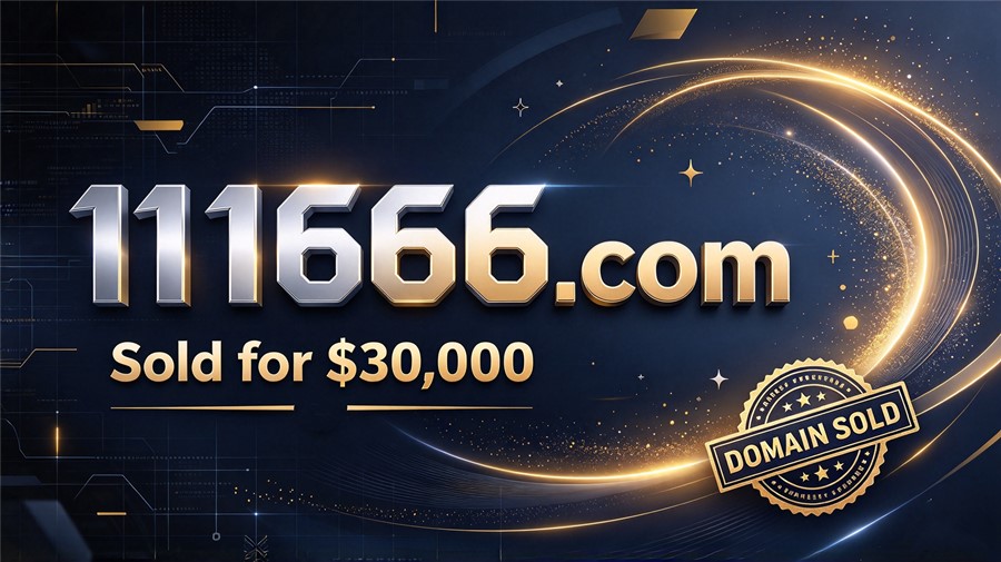 111666.com Sells for ,000, Signaling a Return to Value for Numeric Domain
