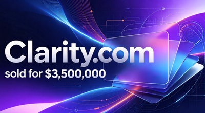 $3.5 Million for Clarity.com: Premium .com Domains Remain a Brand "Moat"