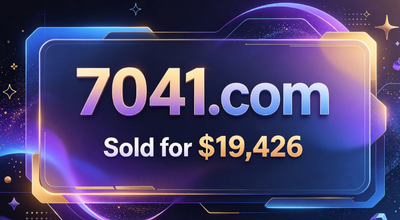 7041.com Sold for $19,426: Another Transaction for a 4-Digit .com Domain