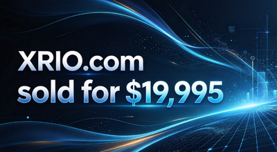 XRIO.com Sells for $19,995: Short Character Count and Multifaceted Meanings Drive Premium Value