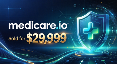 medicare.io Sold for $29,999: Another Notable Transaction for a Premium Healthcare Domain