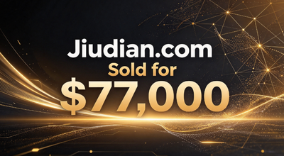 Premium Pinyin Domain Name "Jiudian.com" Sold for $77,000